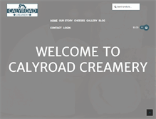 Tablet Screenshot of calyroadcreamery.com